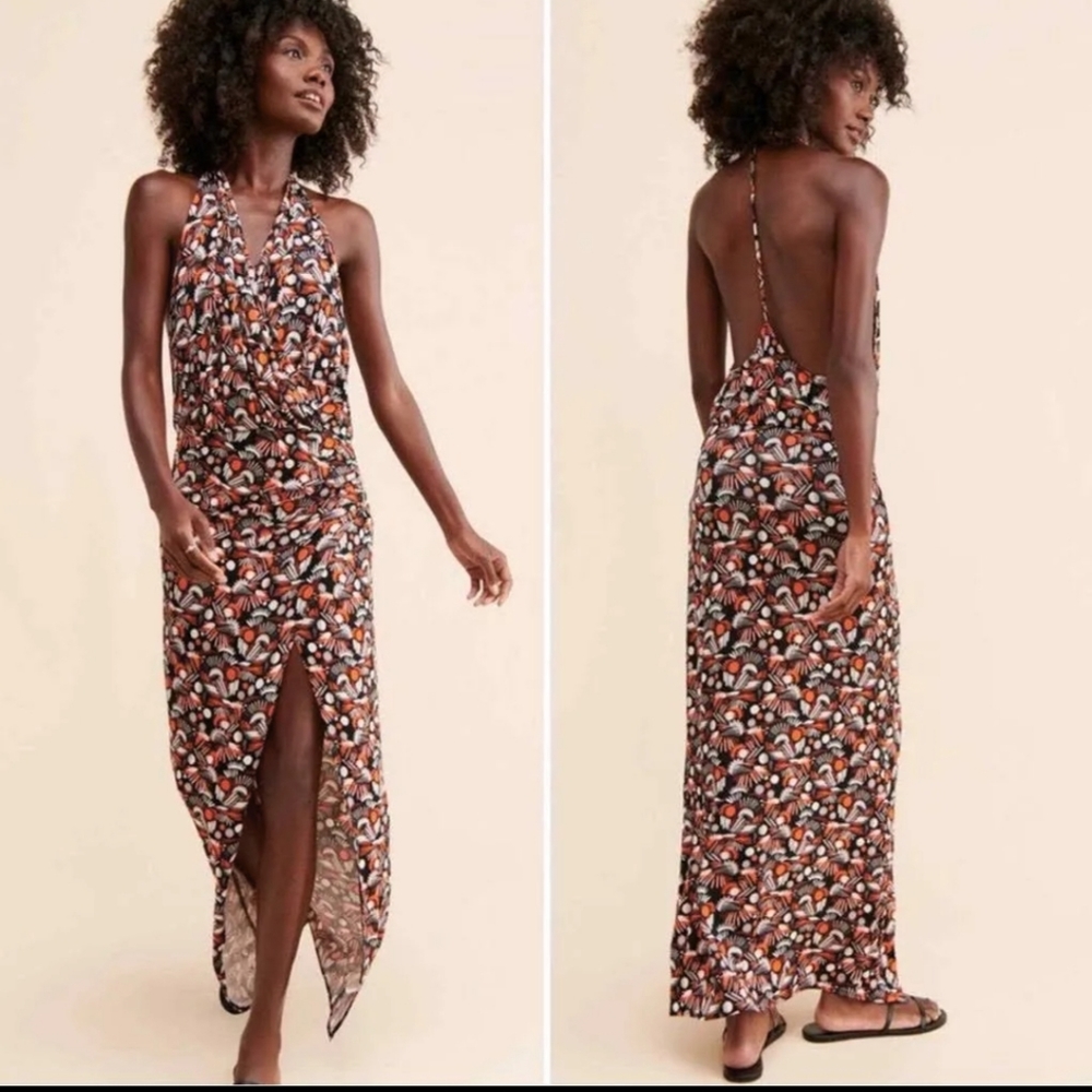 NWT Free People Darla Halter Maxi dress, size XS